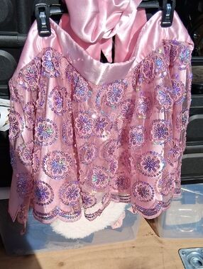 Pink Sequin Apron Heavenly Hostess Beautiful